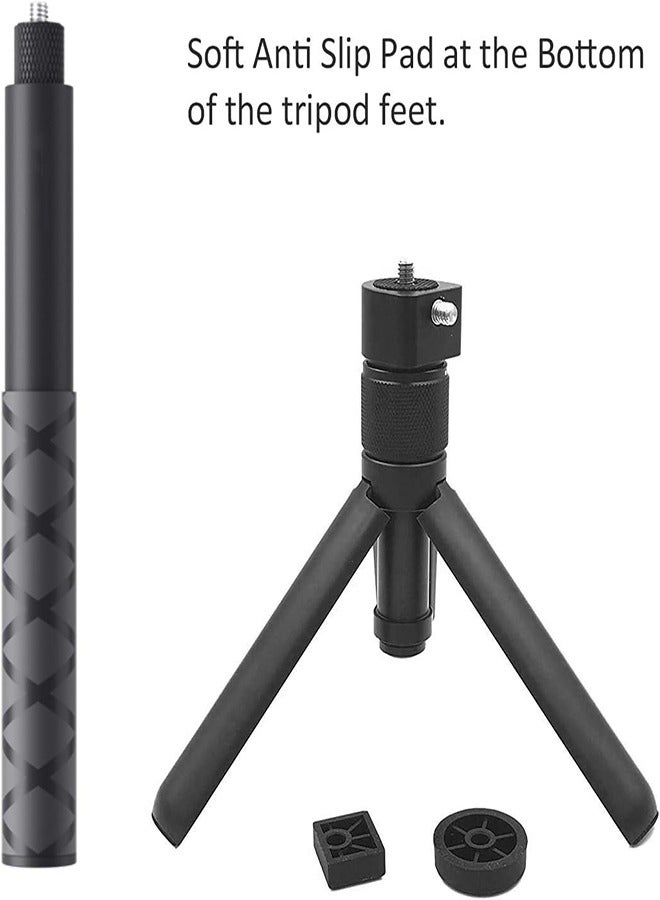 FLYHSO Insta360 Invisible 360° Surround Selfie Stick and Handle Black - Image 3