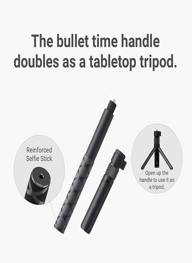 FLYHSO Insta360 Invisible 360° Surround Selfie Stick and Handle Black - Image 4