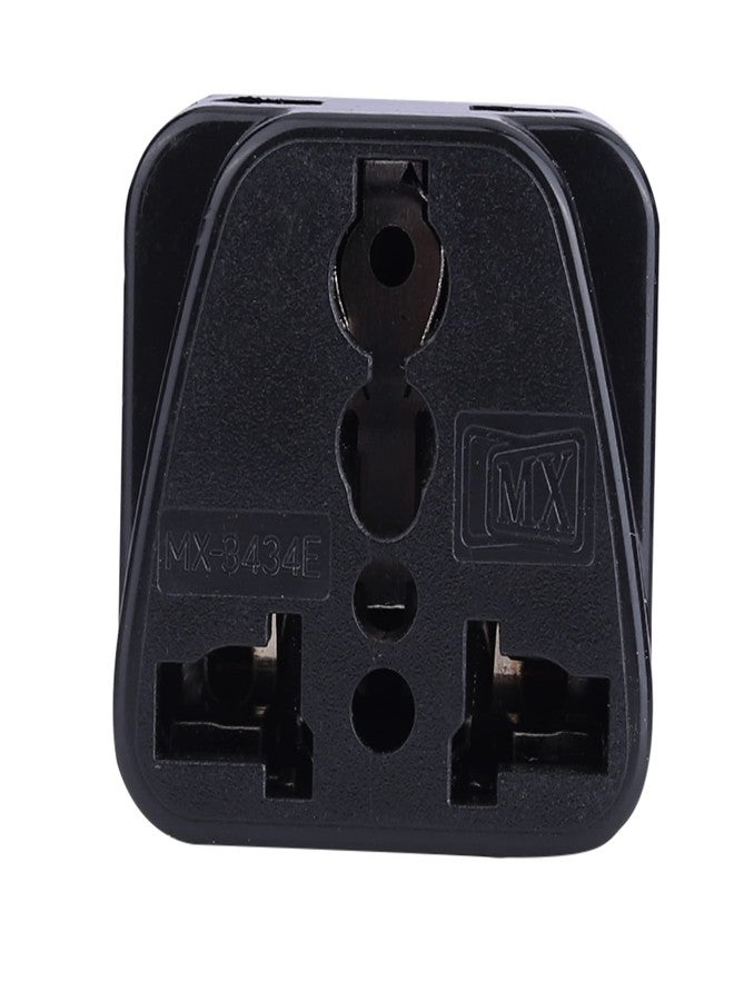 MX Universal Travel Adapter (Type I) India to Australia 2 in 1 Conversion Plug for Home and Official use -Black Pack of 4 - Image 3