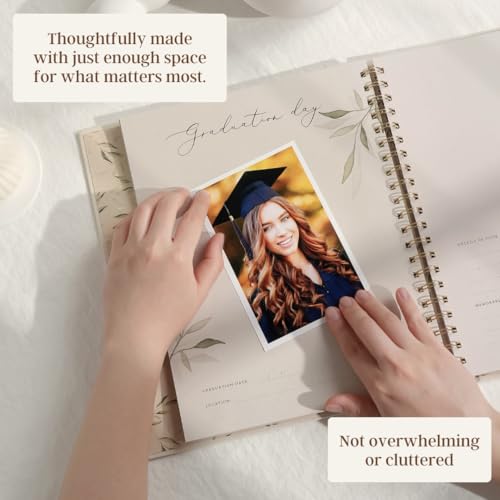 Peachly My School Years Memory Book for Kids & School Photo Album – School Picture Photo Album Childhood Memory Book - School Keepsake Organizer School Days (Beige - Preschool to 12th Grade) - Image 5