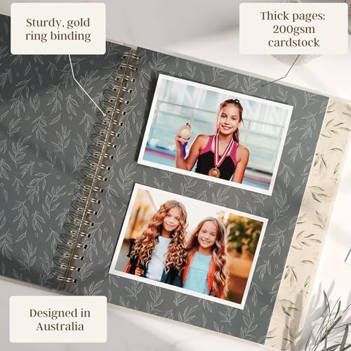 Peachly My School Years Memory Book for Kids & School Photo Album – School Picture Photo Album Childhood Memory Book - School Keepsake Organizer School Days (Beige - Preschool to 12th Grade) - Image 4