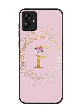 Rugged Black edge case for Samsung Galaxy A04 Slim fit Soft Case Flexible Rubber Edges TPU Gel Thin Cover - Custom Monogram Initial Letter Floral Pattern Alphabet - F (Pink) - pzsku/ZA08503058C3693A4D3C2Z/45/_/1673876410/d8aea770-080e-4ada-b0c8-e438a11db70b