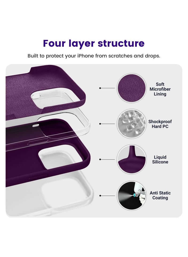 تايجر Silicone Case for iPhone 14 Pro Max (6.7") | Slim, Shockproof, and Lightweight Phone Cover | Soft Touch Anti-Scratch Protective Case with Precise Cutouts | Thin Grip-Friendly Back Cover - Image 5