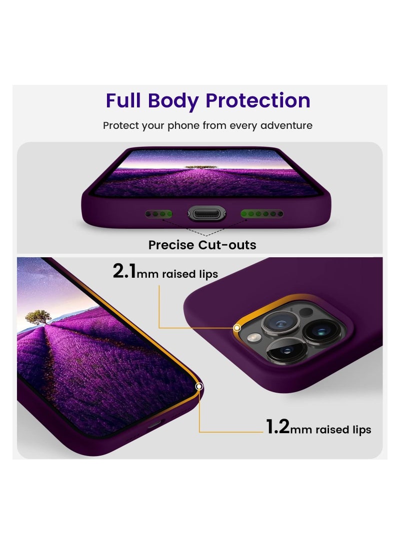 تايجر Silicone Case for iPhone 14 Pro Max (6.7") | Slim, Shockproof, and Lightweight Phone Cover | Soft Touch Anti-Scratch Protective Case with Precise Cutouts | Thin Grip-Friendly Back Cover - Image 2