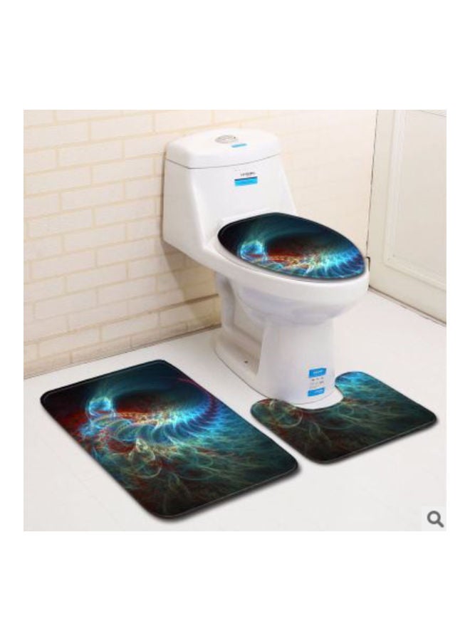 Beauenty 3-Piece Bath Mat Accessory Set multicolour 75x45cm - Image 2