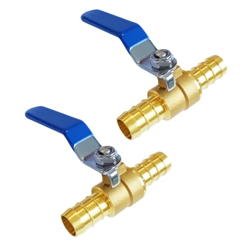 Joywayus 34 Inch Brass Ball Valve for PEX Pipe 2Way Ball Shut Off Valve Fittings Pack of 2 - Image 1