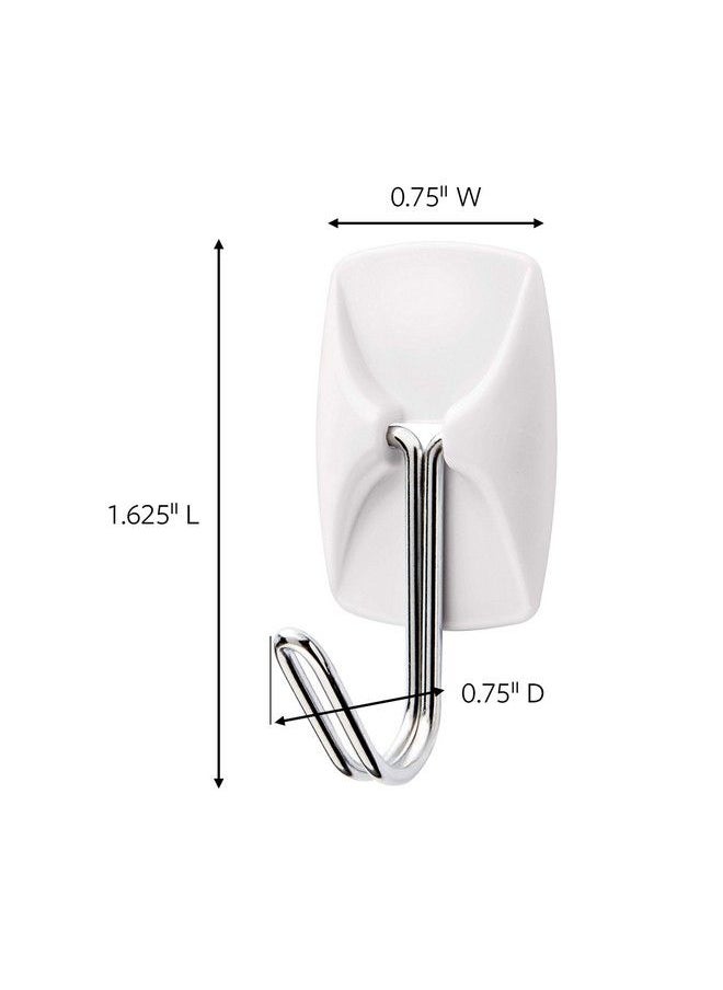 Command Small Wire Hooks White Holds Up To 0.5 Lbs Indoor Use 4 Hooks 5 Strips Organize Damage Free  - Image 3