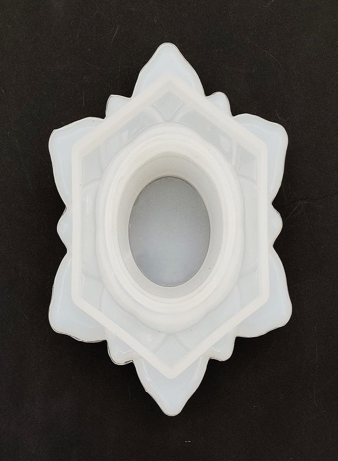SS Art Land Flower T-Light Holder & Santa Bell Silicone Mould/Mold | Multipurpose Epoxy Resin Casting Mould for Diwali Decoration, DIY Crafts, Festival Decor – 1 PC - Image 1