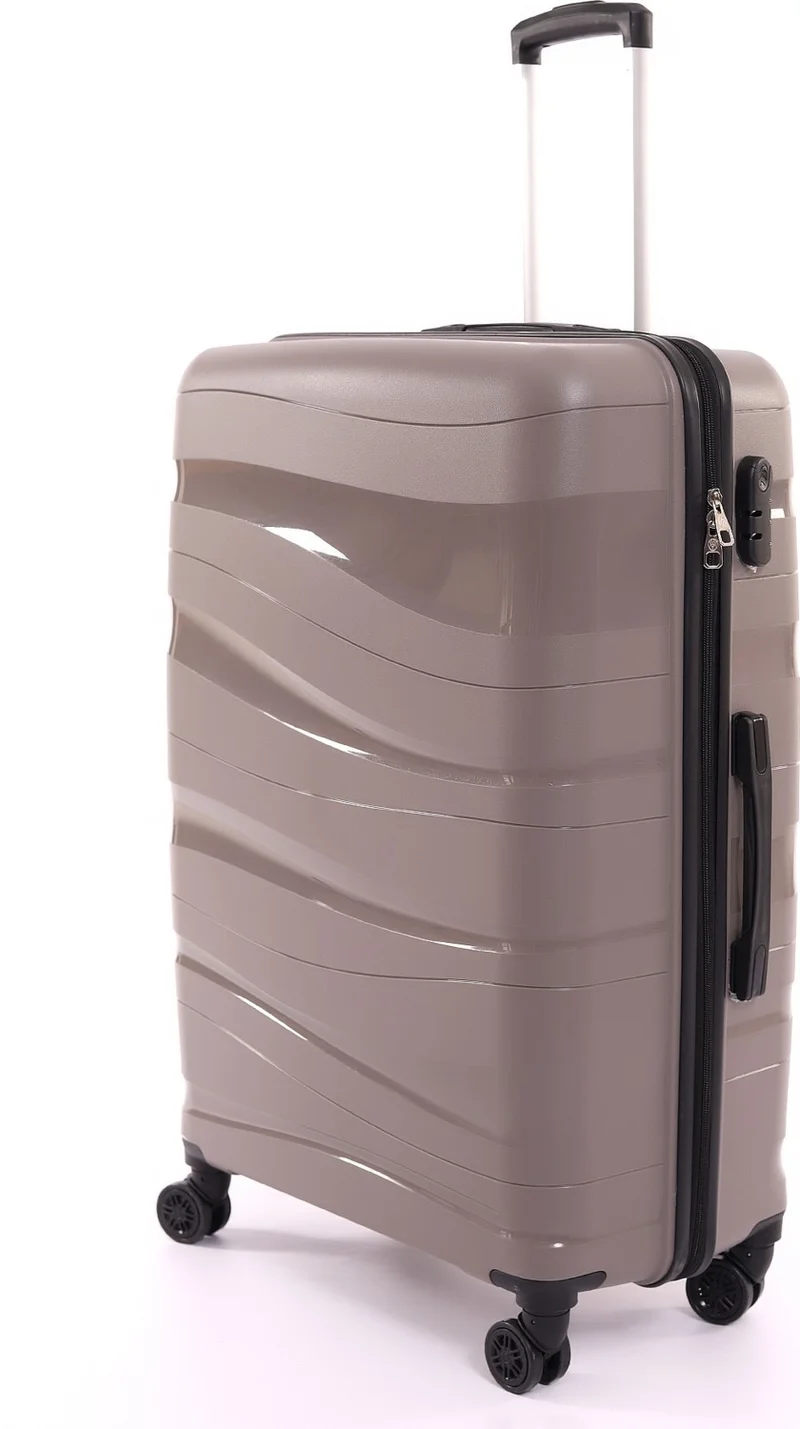 اسبويك Polipropline Unbreakable Silicone 3-Piece Suitcase & Suitcase Set (Cabin+Medium+Large Size)