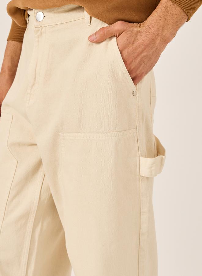 Styli Mid Rise Balloon Fit Jeans with Pockets  - Image 3