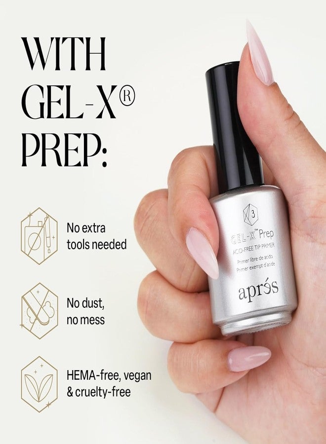 APRÉS Gel-X Prep Acid-Free Tip Primer 15 ml, Nail Tip Etching Prep for Improved Adhesion - Image 3