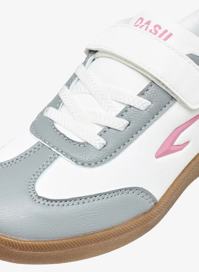 Dash WHITE Girls Hook & Loop School Sports Shoes for Women | Best Price UAE