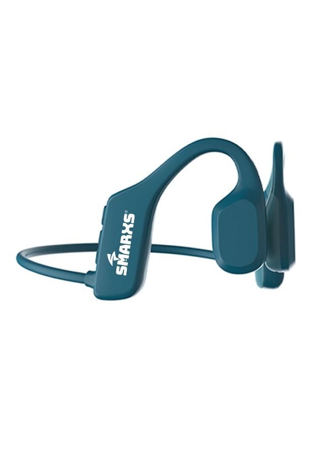 SMARXS Smarxs Openear Bone X1  Bone Conduction Headset Neckband Sound Stereo Ear Hook Bluetooth Waterproof Bluetooth Wireless Sport. Blue Color  - Image 1