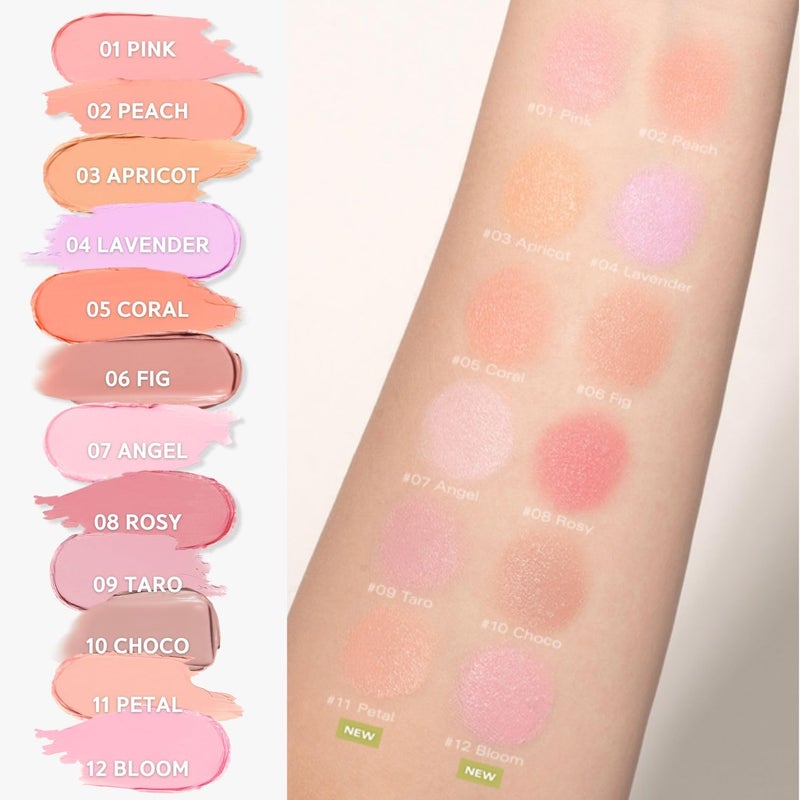 BBI@ BBIA BBIA Ready To Wear Downy Cheek Cream Blush 8 Color - Creamy Blendable & Buildable Blush Dewy Texture & Matte Finish High Pigment Longlasting Lightweight Natural Face Makeup, 0.12oz (04 DOWNY LAVENDER) - Image 2