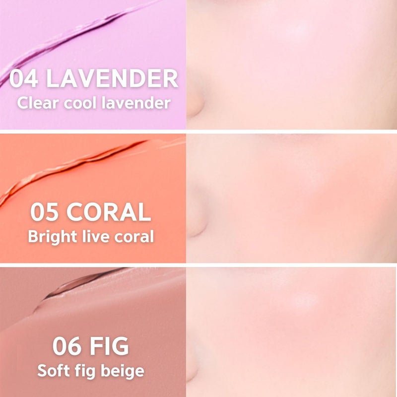 BBI@ BBIA BBIA Ready To Wear Downy Cheek Cream Blush 8 Color - Creamy Blendable & Buildable Blush Dewy Texture & Matte Finish High Pigment Longlasting Lightweight Natural Face Makeup, 0.12oz (04 DOWNY LAVENDER) - Image 4