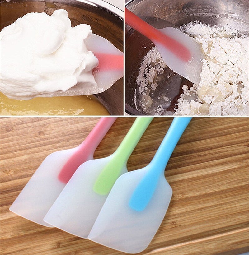 TOUGS 6 Pieces Silicone Spatulas, 11 inch Large Rubber Spatula with Stainless Steel Core, Heat-Resistant Non-stick Spatulas - Image 2