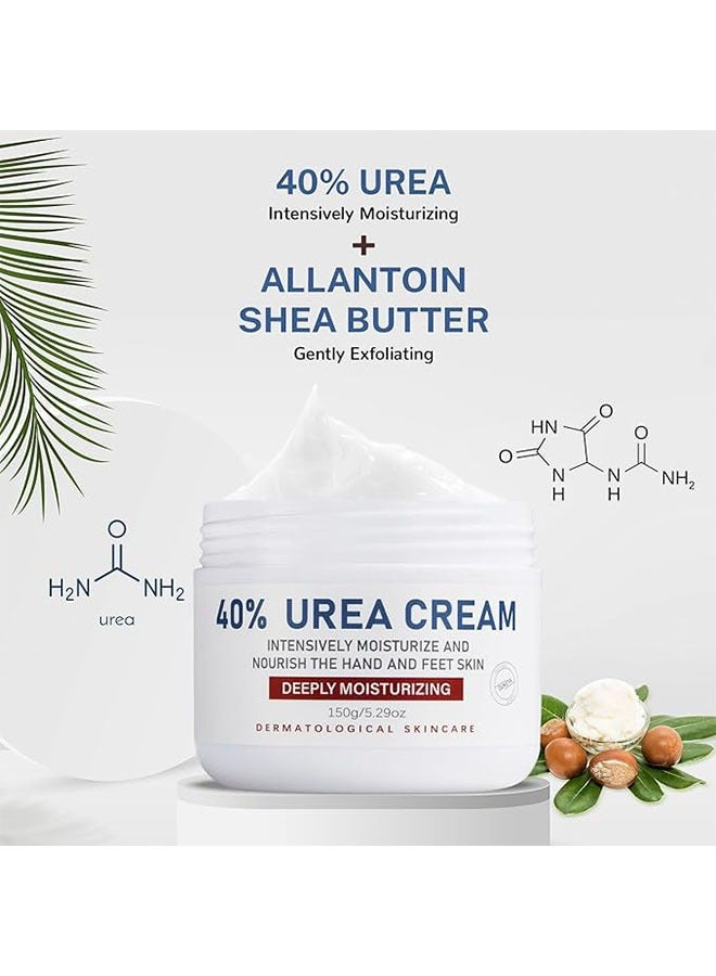 OUKEYA 40 Percent Urea Cream 150g, Intensively Moisturize And Nourish The Hand And Feet Skin, Urea Foot and Hand Cream for Dry Cracked - Image 2
