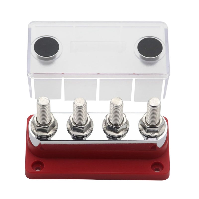 600A Power Distribution Block Bus Bar 4 x 3/8 Posts 48V DC Busbar Box - Image 3