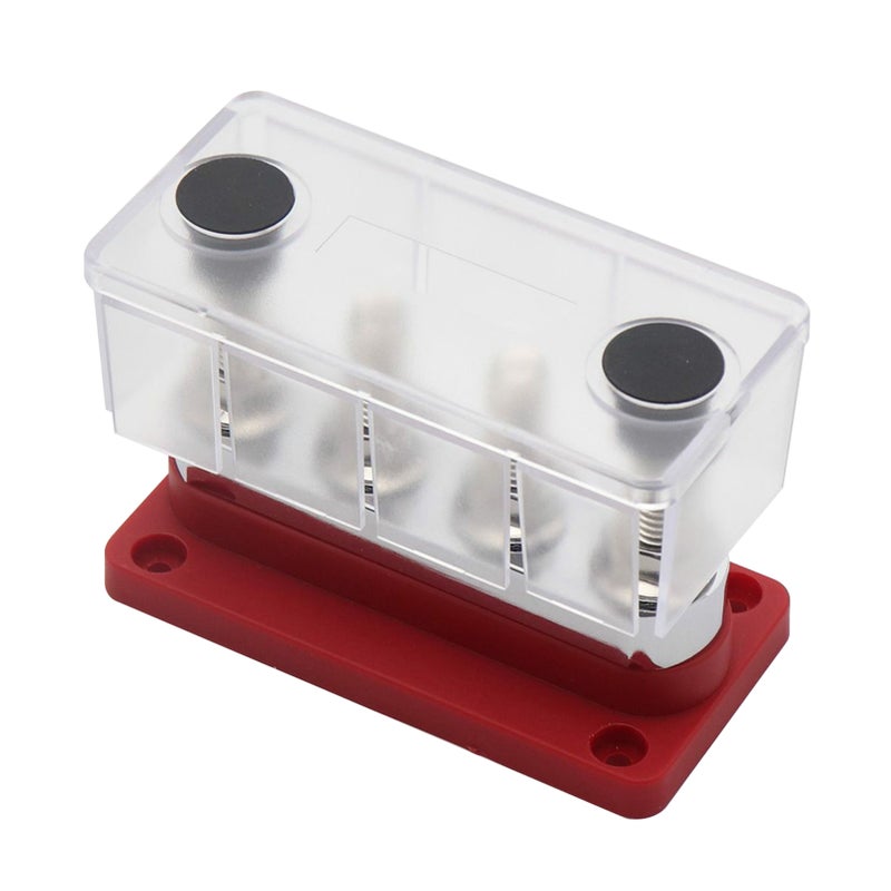 600A Power Distribution Block Bus Bar 4 x 3/8 Posts 48V DC Busbar Box - Image 2