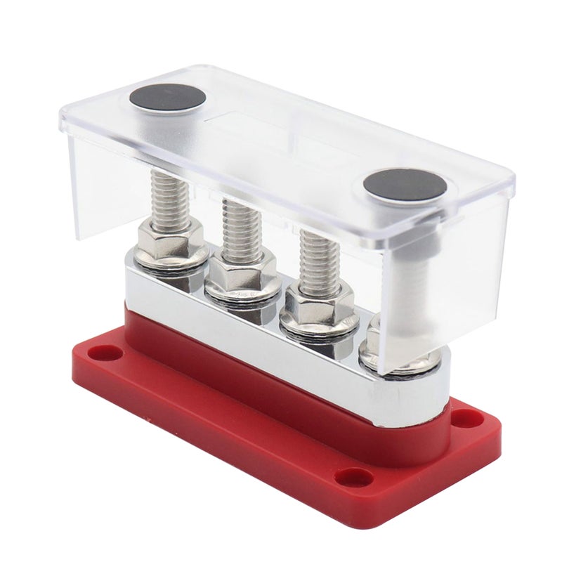 600A Power Distribution Block Bus Bar 4 x 3/8 Posts 48V DC Busbar Box - Image 4