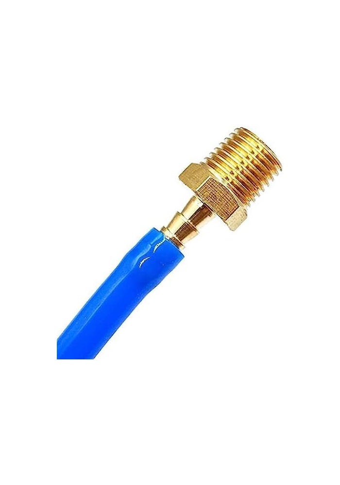 AQ AQSON AQSON مجموعة 10 قطع من تركيبات خرطوم نحاسية - محول 1/4 بوصة بارب إلى 1/4 بوصة ذكر NPT - Image 2