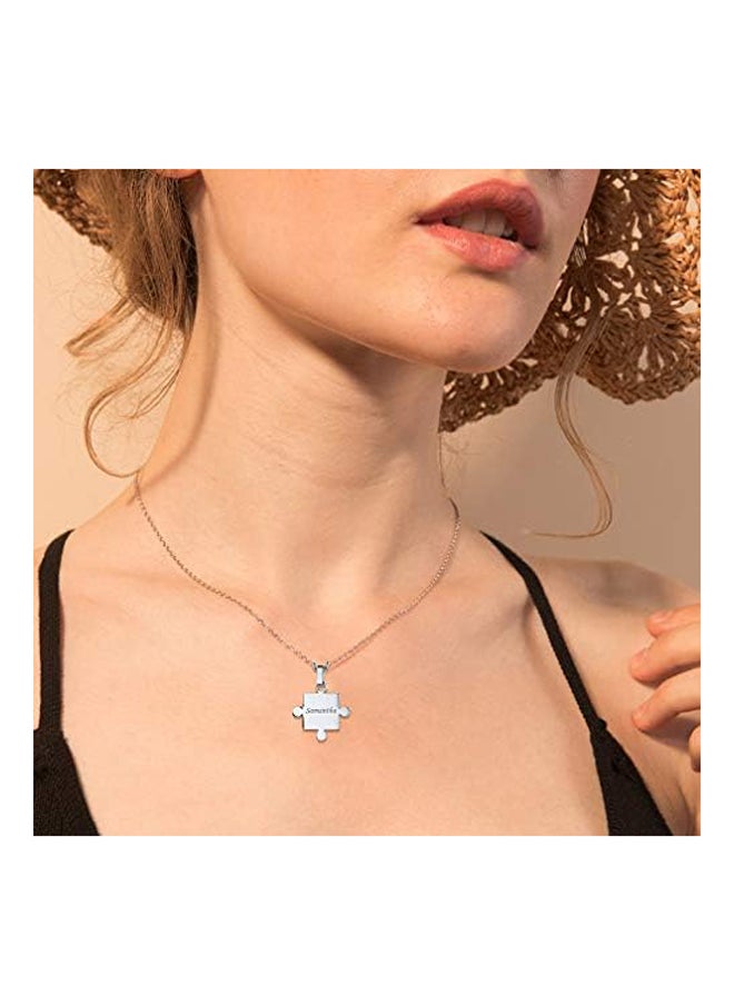 Generic - Family Necklace for 7 Silver Puzzle Matching Necklace - Image 1