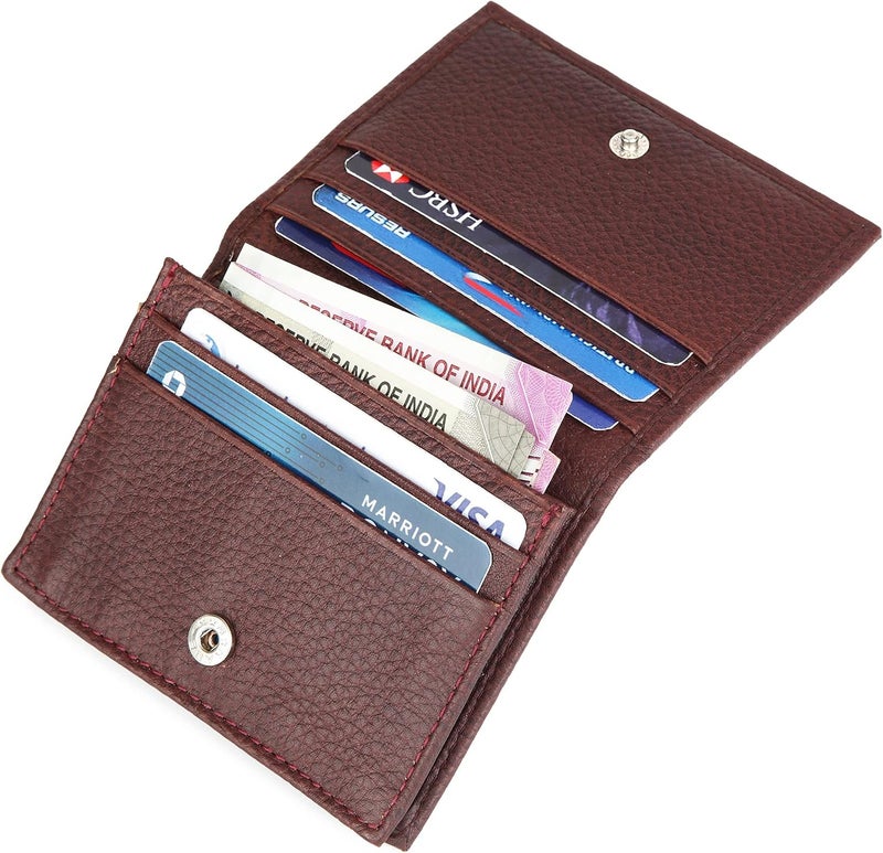 Napa Hide ® Mens Leather Wallet (Maroon) - Image 2