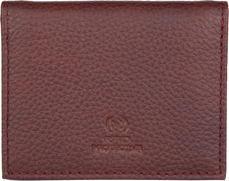 Napa Hide ® Mens Leather Wallet (Maroon) - Image 4