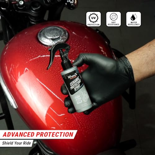 Wavex Ceramic Protectant Spray for Motorbikes – High Gloss, Hydrophobic & UV Protection | Ceramic SiO₂ Coating Spray for Bike Paint, Chrome & Plastic – 100ml - Image 5