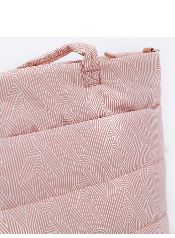 دكني حقائب كروس ووك النسائية وحقائب الكتف حقائب كتف نسائية بمقبض علوي باللون المرجاني - Image 3