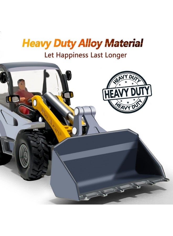 iPlay, iLearn Heavy Duty Construction Site Playset, Metal Dump Truck, Excavator Digger Backhoe, Tractor Bulldozer Diecast Vehicle, Outdoor Sandbox Car Toy, Birthday Gift 3 4 5 Year Old Boy Kid Toddler - Image 3