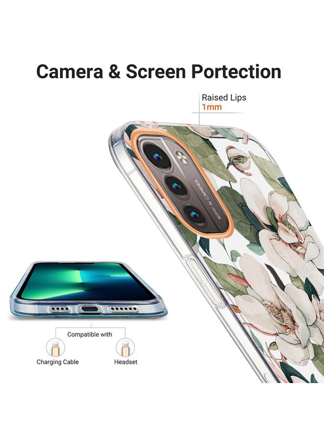 اس-توب جراب لهاتف Nokia G21 / G11 Ring IMD Flowers TPU - Image 4