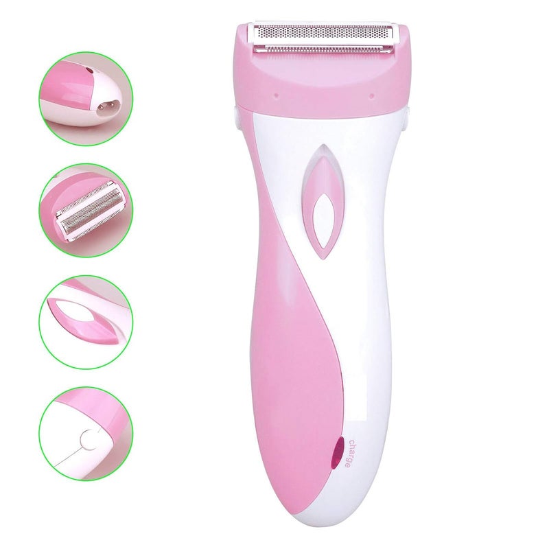 Evolt آلة إزالة الشعر القابلة لإعادة الشحن بدون ألم لإزالة شعر الجسم، ماكينة حلاقة مزدوجة للذراعين، خط البيكيني، اليدين والساقين للرجال والنساء، آلة إزالة الشعر للنساء (وردي) - Image 4