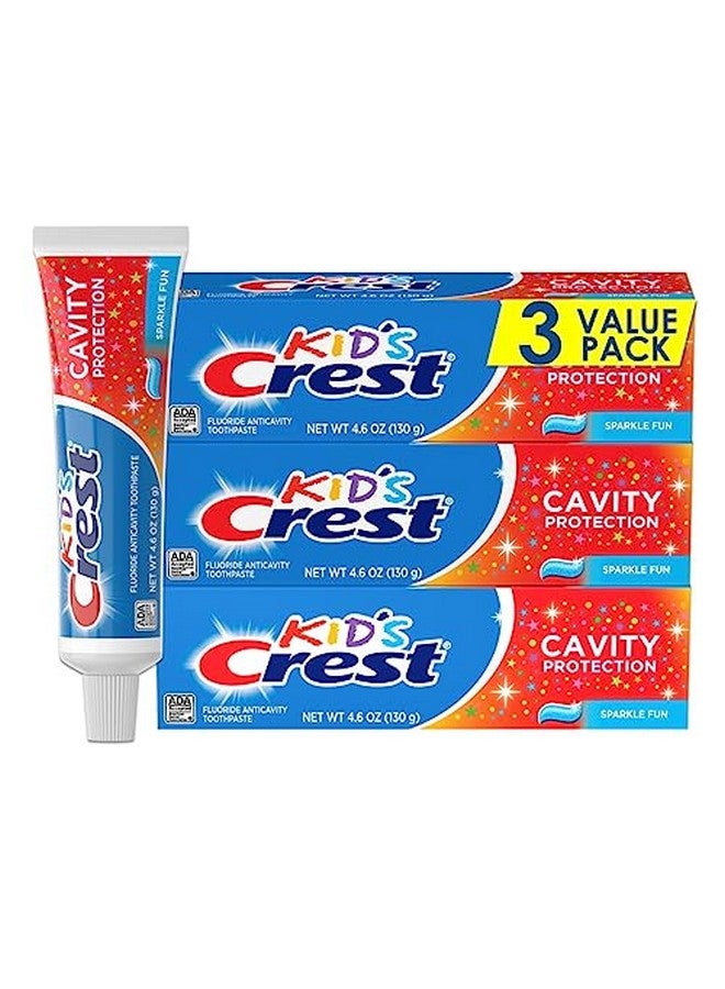 Crest معجون أسنان للأطفال لحماية التجاويف (للأطفال والرضع 2+) متعة اللمعان 4.6 أونص (عبوة من 3) - Image 1