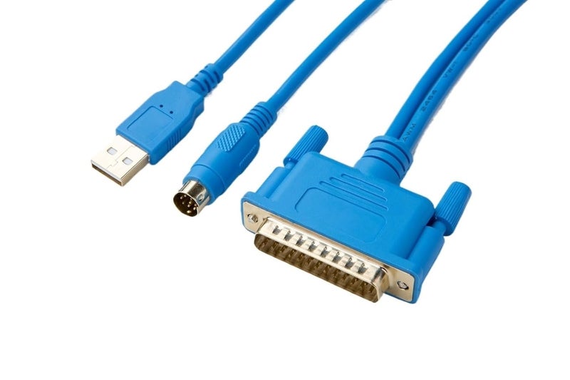 كابل USB-SC09 مناسب لسلسلة FX/A FX1N 2N 1S 3U تصميم كابل البرمجة SC-09 البيانات (نسخة مطلي بالذهب) - Image 4