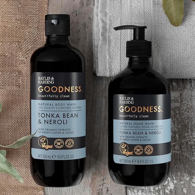 Baylis & Harding Baylis Harding Goodness Tonka Bean Neroli Hand Wash 500 ml Pack of 3 Vegan Friendly - Image 5