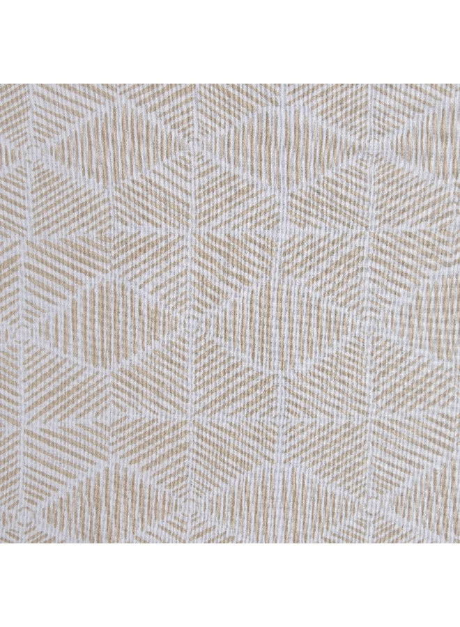 Home Box Madison Burnley Cotton Printed Queen Fitted Sheet - 150x200+30 cm