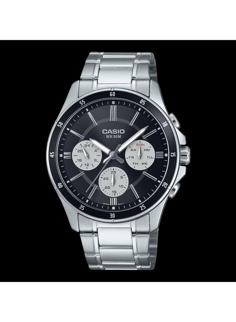 CASIO STANDARD CHRONOGRAPH WATCH MTP-1374D-1A3VDF - Image 2
