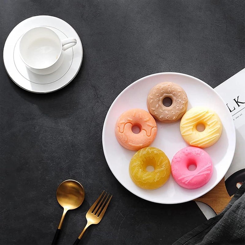 MoldBerry Mini Donut Cake Pan 6Cavity Silicone Fluted Tube Cake Pans NonStick Silicone Molds for Donut Jelly Cupcake Doughnut Donut Cake Bread Donut Making Mould - Image 3