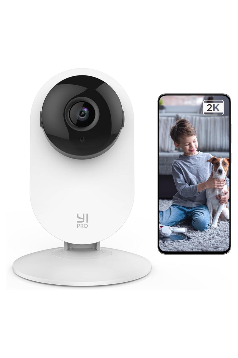 YI Technology YI Y4 Pro 2K Home Security Camera, 2.4Ghz Indoor Camera with Person, Vehicle, Animal Detection, Phone App for Baby, Pet, Dog Monitoring, Compatible with Alexa and Google Assistant - Image 1