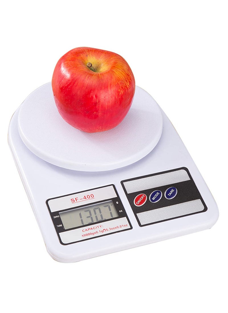 MOOZMOB MOOZMOB Latest Version SF400 Digital Food Scale Small Meals Measuring Machine Food Weighing Scale Weighing Machine for Food Supplements Small Meals Kitchen Max Weight Load Upto 10 Kg Pack of 1  - Image 2