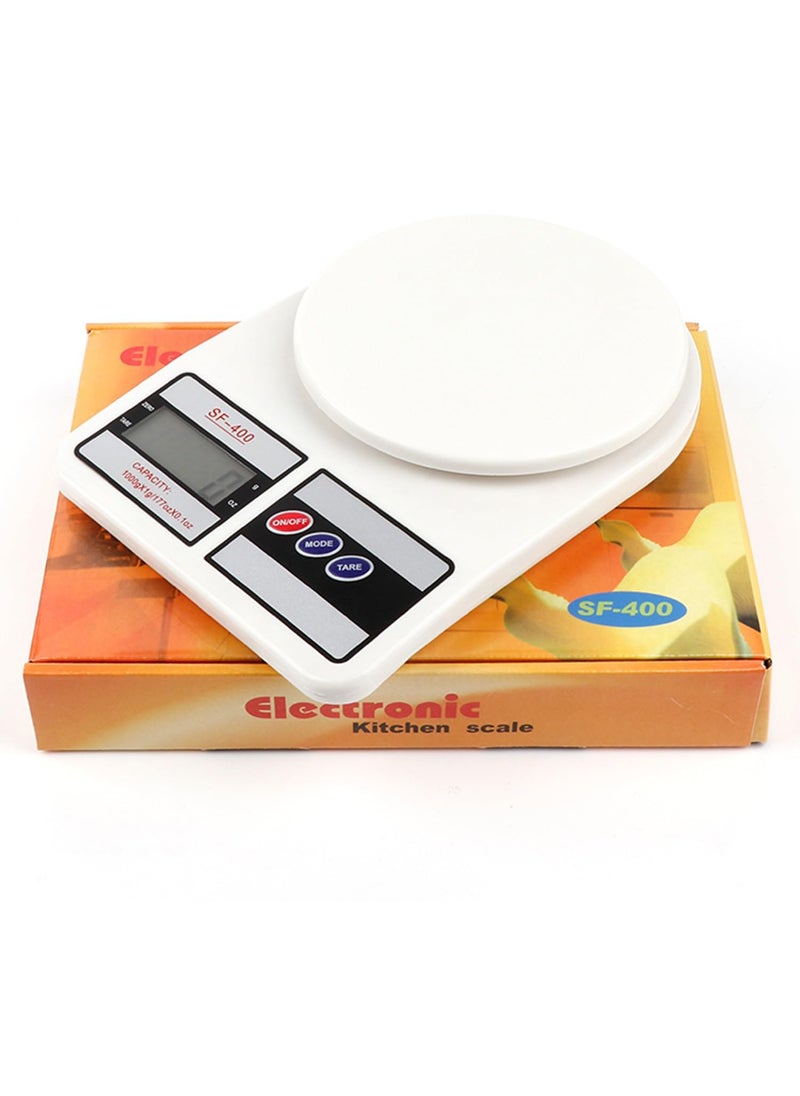 MOOZMOB MOOZMOB Latest Version SF400 Digital Food Scale Small Meals Measuring Machine Food Weighing Scale Weighing Machine for Food Supplements Small Meals Kitchen Max Weight Load Upto 10 Kg Pack of 1  - Image 1