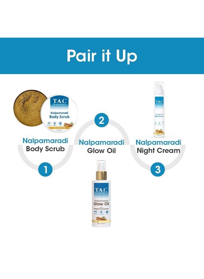 TAC - The Ayurveda Co. - Nalpamaradi Glow Oil For Brightening And Glowing Skin With Peepal & Curcumin For Women & Men 100% Ayurvedic Oil 100Ml - Image 1