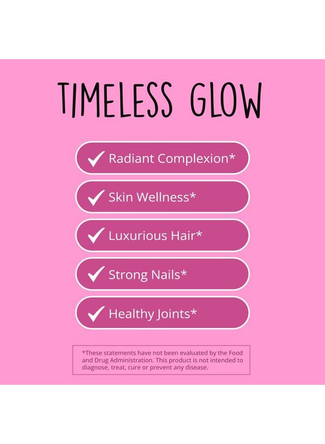 HAPPY HEALTHY HIPPIE Vegan Collagen Builder w/ Hyaluronic Acid – Hair Skin and Nails Vitamins for Youthful Glow | Keratin & Elastin Booster | Bones, Cartilage, Tendons | Vitamin A, L-Lysine | Vegetarian | Non-GMO, 60 Ct - Image 3