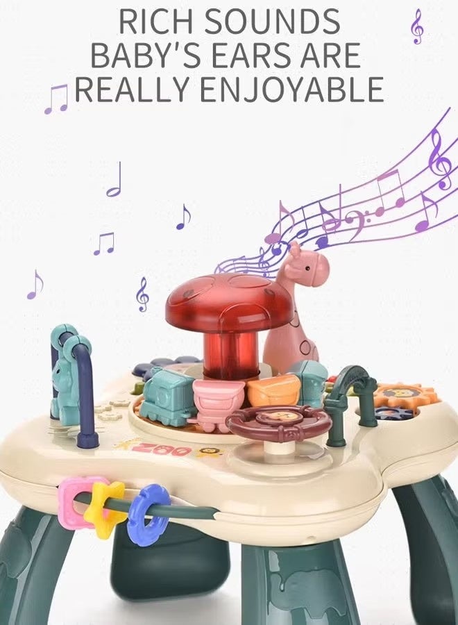 Ailily Baby Musical Activity Center Table Toy, Toddler Infant Toys for Boys Girls Gifts, Safe, Sturdy, and Fun,Baby Sensory Toys for Toddler, Learning  Educational Toys - Image 5