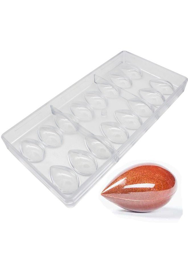 Goldbaking Chocolate Mould Olive Shaped Polycarbonate Chocolate Mold 3D Candy Mold - Image 1