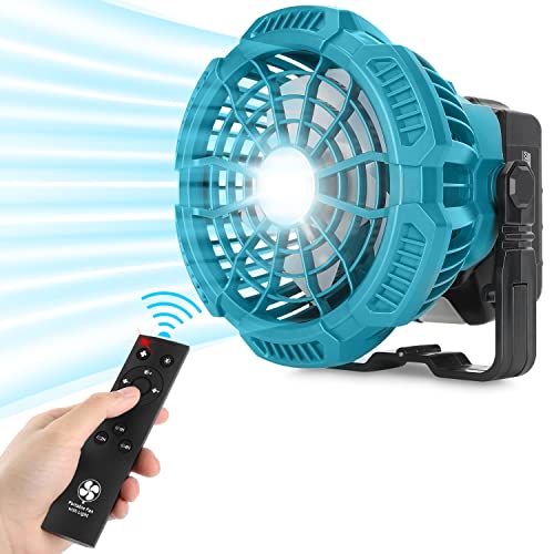 Gerttilyon For Makita 18V Fan 3 Speed Cordless Brushless Motor Low Noise for Camping Gym Garage Travel Office Bedroom MTFC103 FAN - Image 3