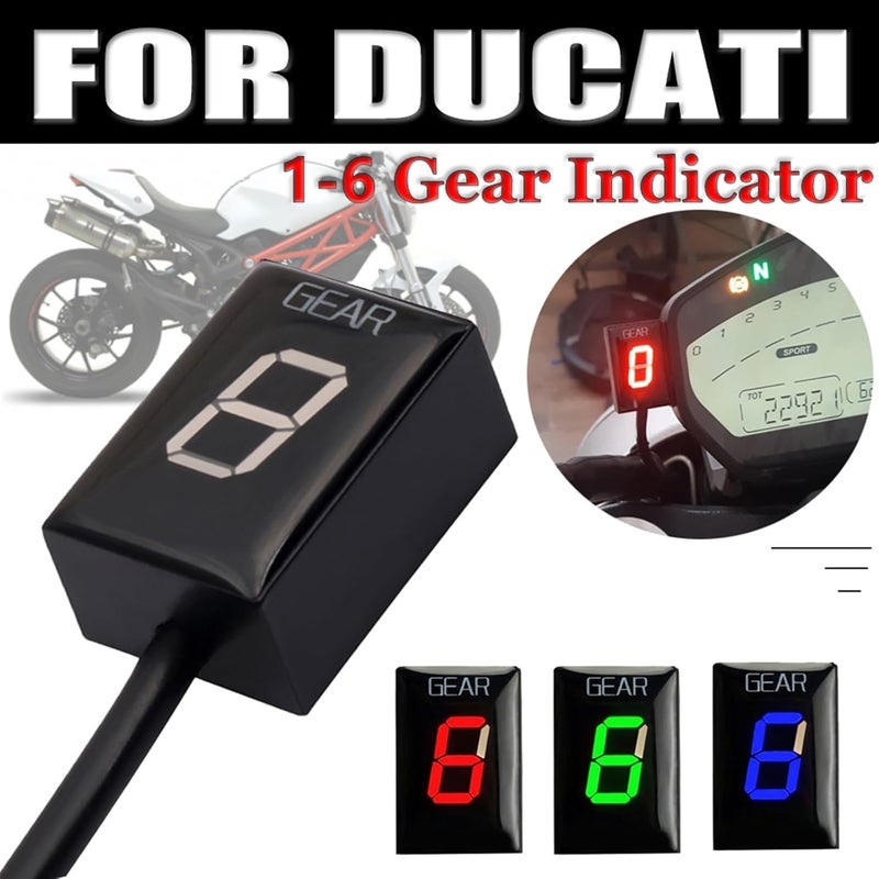 Wivplex Green Gear Display Indicator for Ducati Motorcycles - Image 3