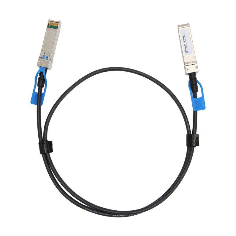 كابل 25G SFP28 DAC - كابل توصيل مباشر عالي السرعة يعمل بالتركيب والتشغيل - متوافق بالكامل لتكديس أجهزة البيانات الضخمة للمسافات القصيرة - Image 1