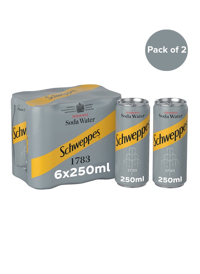 Schweppes Soda Cans 6 x 250ml + 2 x 250ml - Image 1